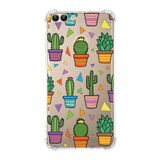 Printify Huawei P Smart Uyumlu Water Color 4 Baskılı Şeffaf Köşe Korumalı Antişok Kılıf