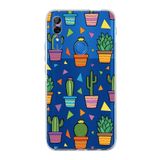 PrintiFy Huawei P Smart Z ile Uyumlu Water Color 4 Kamera Korumalı Şeffaf Kılıf