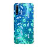 PrintiFy Huawei P20 Lite 2019 ile Uyumlu 1mm Slim Fit Nazar Boncuğu 3 Baskılı Şeffaf Kılıf