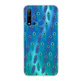 PrintiFy Huawei P20 Lite 2019 ile Uyumlu 1mm Slim Fit Nazar Boncuğu 4 Baskılı Şeffaf Kılıf