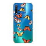 PrintiFy Huawei P20 Lite 2019 ile Uyumlu 1mm Slim Fit Water Color 2 Baskılı Şeffaf Kılıf