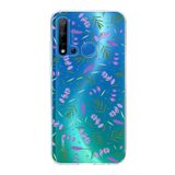 PrintiFy Huawei P20 Lite 2019 ile Uyumlu 1mm Slim Fit Water Color 3 Baskılı Şeffaf Kılıf