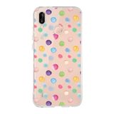 PrintiFy Huawei P20 Lite ile Uyumlu 1mm Slim Fit Water Color 6 Baskılı Şeffaf Kılıf