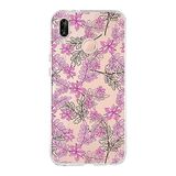 PrintiFy Huawei P20 Lite ile Uyumlu Kapak Floral Pembe Tasarımlı 1mm Fit Şeffaf Silikon Kılıf