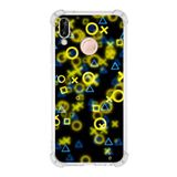 Printify Huawei P20 Lite Uyumlu Köşe Korumalı Antişok Kapak Semboller Tasarımlı Şeffaf Kılıf