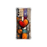 PrintiFy Huawei P20 Pro ile Uyumlu Düşlerin Dansı serisi Zamanın Kalbi Tasarımlı Uv Baskılı Köşe Korumalı Antişok Kılıf