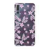 PrintiFy Huawei P20 Pro ile Uyumlu Kapak Floral Pudra Tasarımlı 1mm Fit Şeffaf Silikon Kılıf