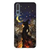 PrintiFy Huawei P20 Pro ile Uyumlu Vitray Cadı Saati Tasarımlı Şeffaf Silikon Kılıf