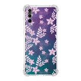 Printify Huawei P20 Pro Uyumlu Köşe Korumalı Antişok Kapak Floral Pudra Tasarımlı Şeffaf Kılıf