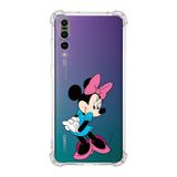 Printify Huawei P20 Pro Uyumlu Köşe Korumalı Antişok Kapak Minnie Mouse Tasarımlı Şeffaf Kılıf