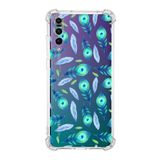 Printify Huawei P20 Pro Uyumlu Nazar Boncuğu 3 Baskılı Şeffaf Köşe Korumalı Antişok Kılıf
