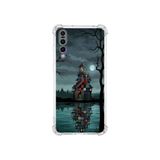 PrintiFy Huawei P20pro ile Uyumlu Simya Serisi Gölge Ve Cam Tasarımlı Uv Baskılı Köşe Korumalı Antişok Kılıf