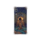 PrintiFy Huawei P20pro ile Uyumlu Simya Serisi Kozmik Denge Tasarımlı Uv Baskılı Köşe Korumalı Antişok Kılıf