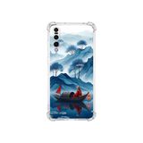 PrintiFy Huawei P20pro ile Uyumlu Simya Serisi Sonsuz Akış Tasarımlı Uv Baskılı Köşe Korumalı Antişok Kılıf