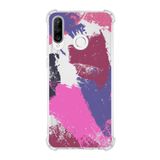 Printify Huawei P30 Lite Uyumlu Köşe Korumalı Antişok Kapak Brushstroke Tasarımlı Şeffaf Kılıf