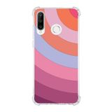 Printify Huawei P30 Lite Uyumlu Köşe Korumalı Antişok Kapak Renk Cümbüşü Tasarımlı Şeffaf Kılıf