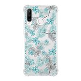 Printify Huawei P30 Lite Uyumlu Köşe Korumalı Antişok Kapak Su Yeşili Tasarımlı Şeffaf Kılıf