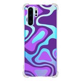 Printify Huawei P30 Pro Uyumlu Köşe Korumalı Antişok Kapak Renkli Desen Tasarımlı Şeffaf Kılıf