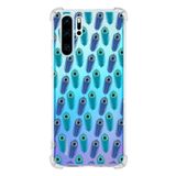 Printify Huawei P30 Pro Uyumlu Nazar Boncuğu 4 Baskılı Şeffaf Köşe Korumalı Antişok Kılıf