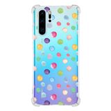 Printify Huawei P30 Pro Uyumlu Water Color 6 Baskılı Şeffaf Köşe Korumalı Antişok Kılıf