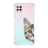 Printify Huawei P40 Lite Uyumlu Köşe Korumalı Antişok Kapak Catface Tasarımlı Şeffaf Kılıf