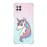 Printify Huawei P40 Lite Uyumlu Köşe Korumalı Antişok Kapak Unicorn Tasarımlı Şeffaf Kılıf