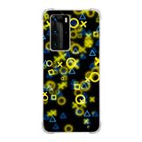Printify Huawei P40 Pro Uyumlu Köşe Korumalı Antişok Kapak Semboller Tasarımlı Şeffaf Kılıf