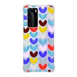 Printify Huawei P40 Pro Uyumlu Water Color 1 Baskılı Şeffaf Köşe Korumalı Antişok Kılıf
