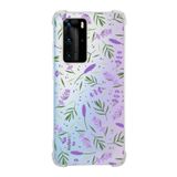 Printify Huawei P40 Pro Uyumlu Water Color 3 Baskılı Şeffaf Köşe Korumalı Antişok Kılıf