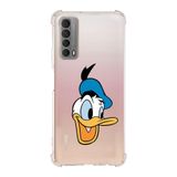 Printify Huawei PSmart 2021 Uyumlu Köşe Korumalı Antişok Kapak Donald Duck Tasarımlı Şeffaf Kılıf