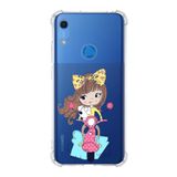 Printify Huawei Y6S Uyumlu Köşe Korumalı Antişok Kapak Vespagirl Şekiller Tasarımlı Şeffaf Kılıf