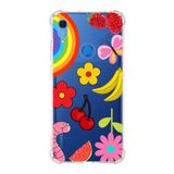 Printify Huawei Y6S Uyumlu Water Color 5 Baskılı Şeffaf Köşe Korumalı Antişok Kılıf