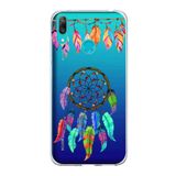 PrintiFy Huawei Y7 2019 ile Uyumlu 1mm Slim Fit Nazar Boncuğu 6 Baskılı Şeffaf Kılıf