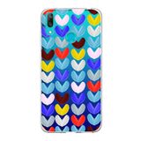 PrintiFy Huawei Y7 2019 ile Uyumlu 1mm Slim Fit Water Color 1 Baskılı Şeffaf Kılıf