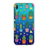 PrintiFy Huawei Y7 2019 ile Uyumlu 1mm Slim Fit Water Color 4 Baskılı Şeffaf Kılıf
