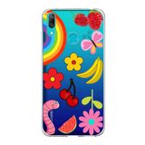 PrintiFy Huawei Y7 2019 ile Uyumlu 1mm Slim Fit Water Color 5 Baskılı Şeffaf Kılıf