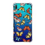 Printify Huawei Y7 2019 Uyumlu Water Color 2 Baskılı Şeffaf Köşe Korumalı Antişok Kılıf