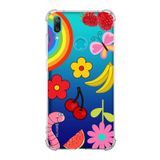 Printify Huawei Y7 2019 Uyumlu Water Color 5 Baskılı Şeffaf Köşe Korumalı Antişok Kılıf
