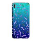 PrintiFy Huawei Y7 Pro 2019 ile Uyumlu 1mm Slim Fit Water Color 3 Baskılı Şeffaf Kılıf
