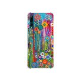 PrintiFy Huawei Y9 Prime 2019 ile Uyumlu Düşlerin Dansı serisi Folklorik Bahçe Tasarımlı Uv Baskılı Köşe Korumalı Antişok Kılıf