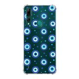 Printify Huawei Y9 Prime 2019 Uyumlu Nazar Boncuğu 1 Baskılı Şeffaf Köşe Korumalı Antişok Kılıf