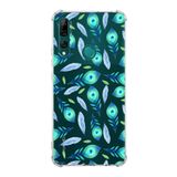 Printify Huawei Y9 Prime 2019 Uyumlu Nazar Boncuğu 3 Baskılı Şeffaf Köşe Korumalı Antişok Kılıf