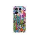 PrintiFy İnfinix Gt20 Pro ile Uyumlu Düşlerin Dansı serisi Folklorik Bahçe Tasarımlı Uv Baskılı Köşe Korumalı Antişok Kılıf