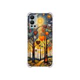 PrintiFy İnfinix Hot 12 ile Uyumlu Düşlerin Dansı serisi Yıldız Yolculuğu Tasarımlı Uv Baskılı Köşe Korumalı Antişok Kılıf