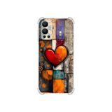 PrintiFy İnfinix Hot 12 ile Uyumlu Düşlerin Dansı serisi Zamanın Kalbi Tasarımlı Uv Baskılı Köşe Korumalı Antişok Kılıf