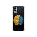 PrintiFy Infinix Hot 12 ile Uyumlu Şeffaf Köşe Korumalı Antişok Silikon Kılıf UV Baskılı Esnek TPU Darbe Korumalı Airbag Kapak (162c - Sol ve Luna)