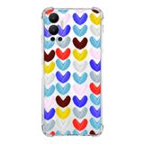 PrintiFy İnfinix Hot 12 Uyumlu Water Color 1 Baskılı Şeffaf Köşe Korumalı Antişok Kılıf