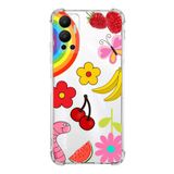 PrintiFy İnfinix Hot 12 Uyumlu Water Color 5 Baskılı Şeffaf Köşe Korumalı Antişok Kılıf