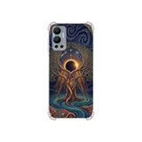 PrintiFy İnfinix Hot12 ile Uyumlu Simya Serisi Kozmik Denge Tasarımlı Uv Baskılı Köşe Korumalı Antişok Kılıf