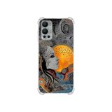 PrintiFy İnfinix Hot12 ile Uyumlu Simya Serisi Mozaik Tanrıça Tasarımlı Uv Baskılı Köşe Korumalı Antişok Kılıf